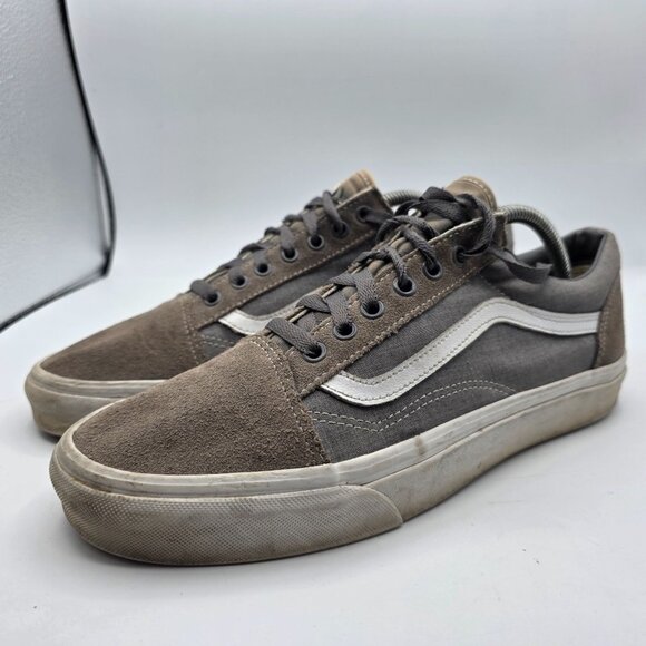 Vans Old Skool Mens Size 10 Gray Skate Shoes Casual Walking Outdoors - Picture 4 of 13